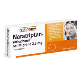 NARATRIPTAN-ratiopharm για ημικρανία επικαλυμμένα με λεπτό υμένιο δισκία, 2 τεμάχια