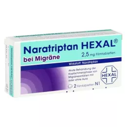 NARATRIPTAN HEXAL για ημικρανία 2,5 mg επικαλυμμένα με λεπτό υμένιο δισκία, 2 τεμάχια