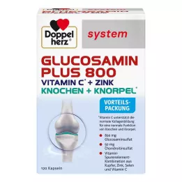 DOPPELHERZ Glucosamine Plus 800 κάψουλες συστήματος, 120 κάψουλες