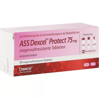 ASS Dexcel Protect 75 mg δισκία με εντερική επικάλυψη, 50 τεμάχια