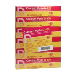 CALCIUM VERLA D 400 αναβράζοντα δισκία, 120 κάψουλες