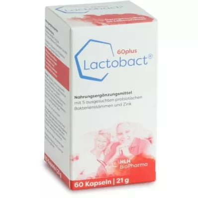 LACTOBACT 60plus κάψουλες με εντερική επικάλυψη, 60 τεμάχια