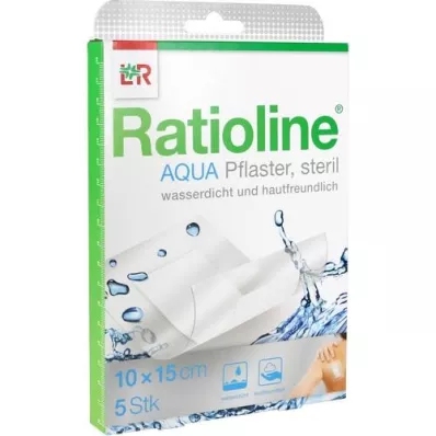 RATIOLINE aqua Shower Plaster Plus 10x15 cm αποστειρωμένο, 5 τεμάχια