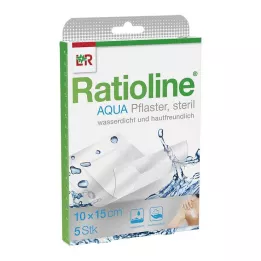 RATIOLINE aqua Shower Plaster Plus 10x15 cm αποστειρωμένο, 5 τεμάχια