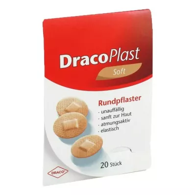DRACOPLAST Μαλακά επιθέματα 2,2 cm στρογγυλά skinfree, 20 τεμάχια