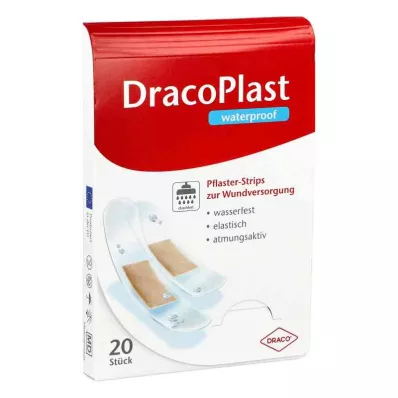 DRACOPLAST αδιάβροχες λωρίδες γύψου ανάμεικτες, 20 τεμάχια DRACOPLAST αδιάβροχες λωρίδες γύψου ανάμεικτες, 20 τεμάχια