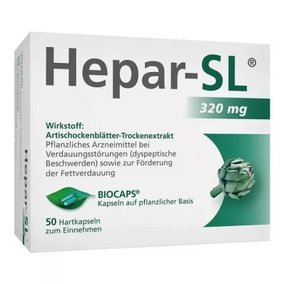 Hepar-SL® 320 mg σκληρές κάψουλες, 50 τεμ
