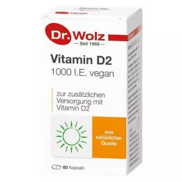 VITAMIN D2 1000 I.U. vegan κάψουλες, 60 τεμάχια