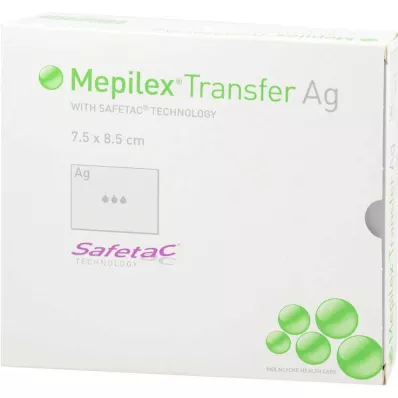 MEPILEX Αφρώδης επίδεσμος μεταφοράς Ag 7,5x8,5 cm αποστειρωμένος, 10 τεμάχια MEPILEX Αφρώδης επίδεσμος μεταφοράς Ag 7,5x8,5 cm αποστειρωμένος, 10 τεμάχια
