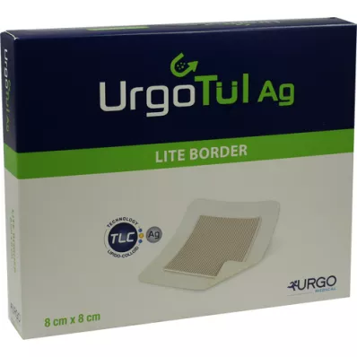 URGOTÜL Επίδεσμος Ag Lite Border 8x8 cm, 10 τεμάχια