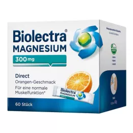 BIOLECTRA Μαγνήσιο 300 mg Direct Orange Sticks, 60 τεμάχια