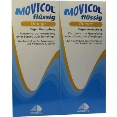 MOVICOL υγρό πορτοκάλι, 2X500 ml