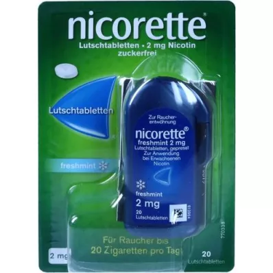 NICORETTE παστίλιες φρέσκου δυόσμου 2 mg συμπιεσμένες, 20 τεμάχια