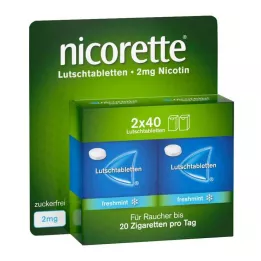 NICORETTE παστίλιες φρέσκου δυόσμου 2 mg πιεσμένες, 80 τεμάχια