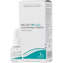 MICLAST 80 mg/g βερνίκι νυχιών που περιέχει δραστικό συστατικό, 3 ml