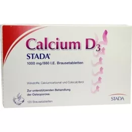 CALCIUM D3 STADA 1000 mg/880 I.U. αναβράζοντα δισκία, 120 τεμάχια