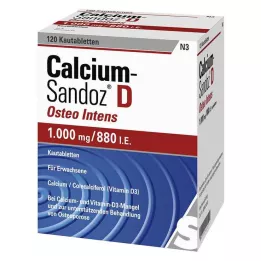 CALCIUM SANDOZ D Osteo intens Μασώμενα δισκία, 120 κάψουλες