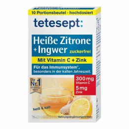 TETESEPT Ζεστό λεμόνι με ζάχαρη τζίντζερ-φρέσκια σκόνη, 10X3 g