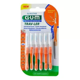 GUM TRAV-LER κερί 0,9mm πορτοκαλί Intendent.+6caps, 6 τεμ