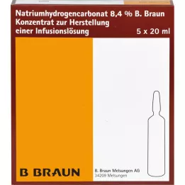 NATRIUMHYDROGENCARBONAT B.Braun 8,4% γυαλί, 5X20 ml