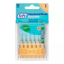 TEPE Μεσοδόντια βούρτσα x-soft 0.45mm ISO 1 πορτοκαλί, 6 τεμ
