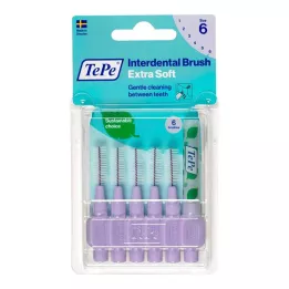 TEPE Μεσοδόντια βούρτσα x-soft 1.1mm ISO 6 μωβ, 6 τεμ