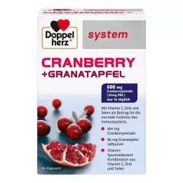 DOPPELHERZ Κάψουλες συστήματος Cranberry+Pomegranate, 60 κάψουλες