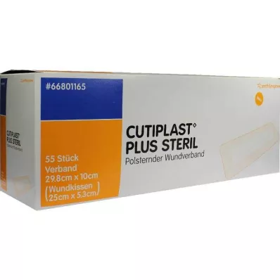 Επίδεσμος Cutiplast Plus στείρος 10x29,8 cm, 55 τεμ