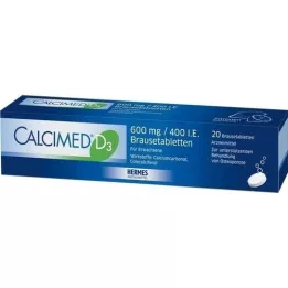 CALCIMED D3 600 mg/400 I.U. αναβράζοντα δισκία, 20 τεμάχια