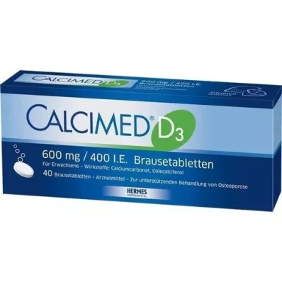 CALCIMED D3 600 mg/400 I.U. αναβράζοντα δισκία, 40 τεμάχια