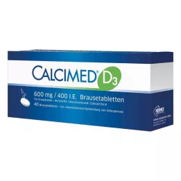 CALCIMED D3 600 mg/400 I.U. αναβράζοντα δισκία, 40 τεμάχια