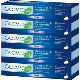 CALCIMED D3 600 mg/400 I.U. αναβράζοντα δισκία, 100 τεμάχια