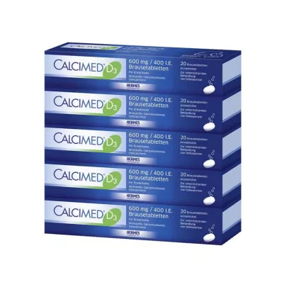 Calcimed D3 600 mg / 400 IU αναβράζοντα δισκία, 100 τεμ Calcimed D3 600 mg / 400 IU αναβράζοντα δισκία, 100 τεμ