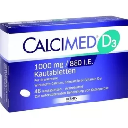 CALCIMED D3 1000 mg/880 I.U. Μασώμενα δισκία, 48 κάψουλες