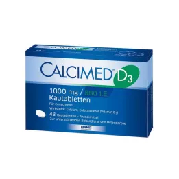 CALCIMED D3 1000 mg/880 I.U. Μασώμενα δισκία, 48 κάψουλες