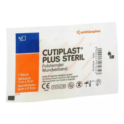 Cutiplast Plus στείρος επίδεσμος 5x7 cm, 1 τεμάχιο