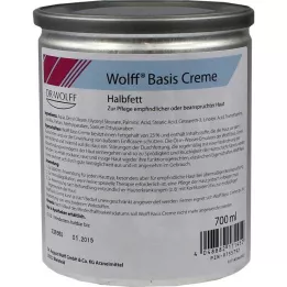 WOLFF Κρέμα βάσης με ημιλιπαρά, 700 ml
