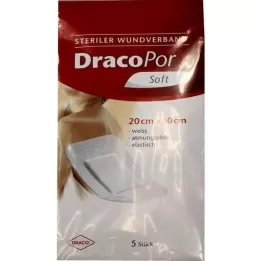 DRACOPOR Επίδεσμος τραύματος 10x20 cm αποστειρωμένος, 5 τεμ