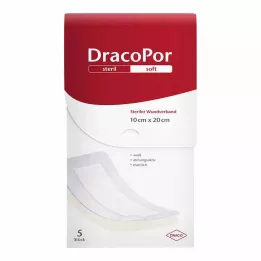 DRACOPOR Επίδεσμος τραύματος 10x20 cm αποστειρωμένος, 5 τεμ