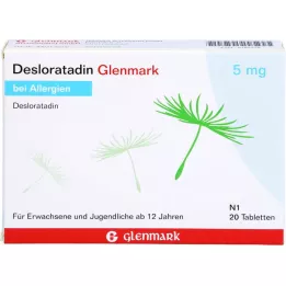 DESLORATADIN Glenmark 5 mg δισκία, 20 τεμάχια