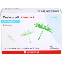 DESLORATADIN Glenmark 5 mg δισκία, 50 τεμάχια