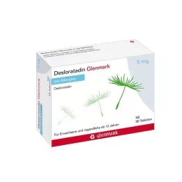 Desloratadine Glenmark 5 mg δισκία, 50 τεμ