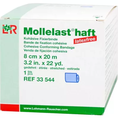 Κόλλα Mollelast χωρίς λάτεξ 8cmx20m τεντωμένο μπλε, 1 τεμ
