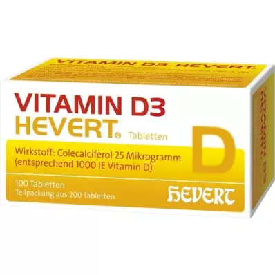 VITAMIN D3 HEVERT δισκία, 200 τεμάχια