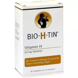 BIO-H-TIN Βιταμίνη H 2,5 mg για 12 εβδομάδες δισκία, 84 τεμάχια