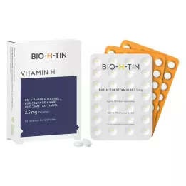 BIO-H-TIN Βιταμίνη H 2,5 mg για 12 εβδομάδες δισκία, 84 τεμάχια