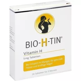 BIO-H-TIN Βιταμίνη H 5 mg για 2 μήνες δισκία, 30 τεμάχια