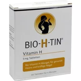 BIO-H-TIN Βιταμίνη H 5 mg για 4 μήνες δισκία, 60 τεμάχια