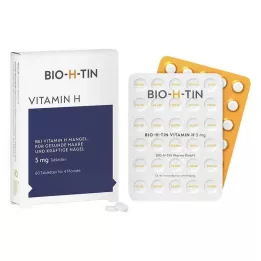 BIO-H-TIN Βιταμίνη H 5 mg για 4 μήνες δισκία, 60 τεμάχια