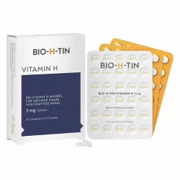 BIO-H-TIN Βιταμίνη H 5 mg για 6 μήνες δισκία, 90 τεμάχια